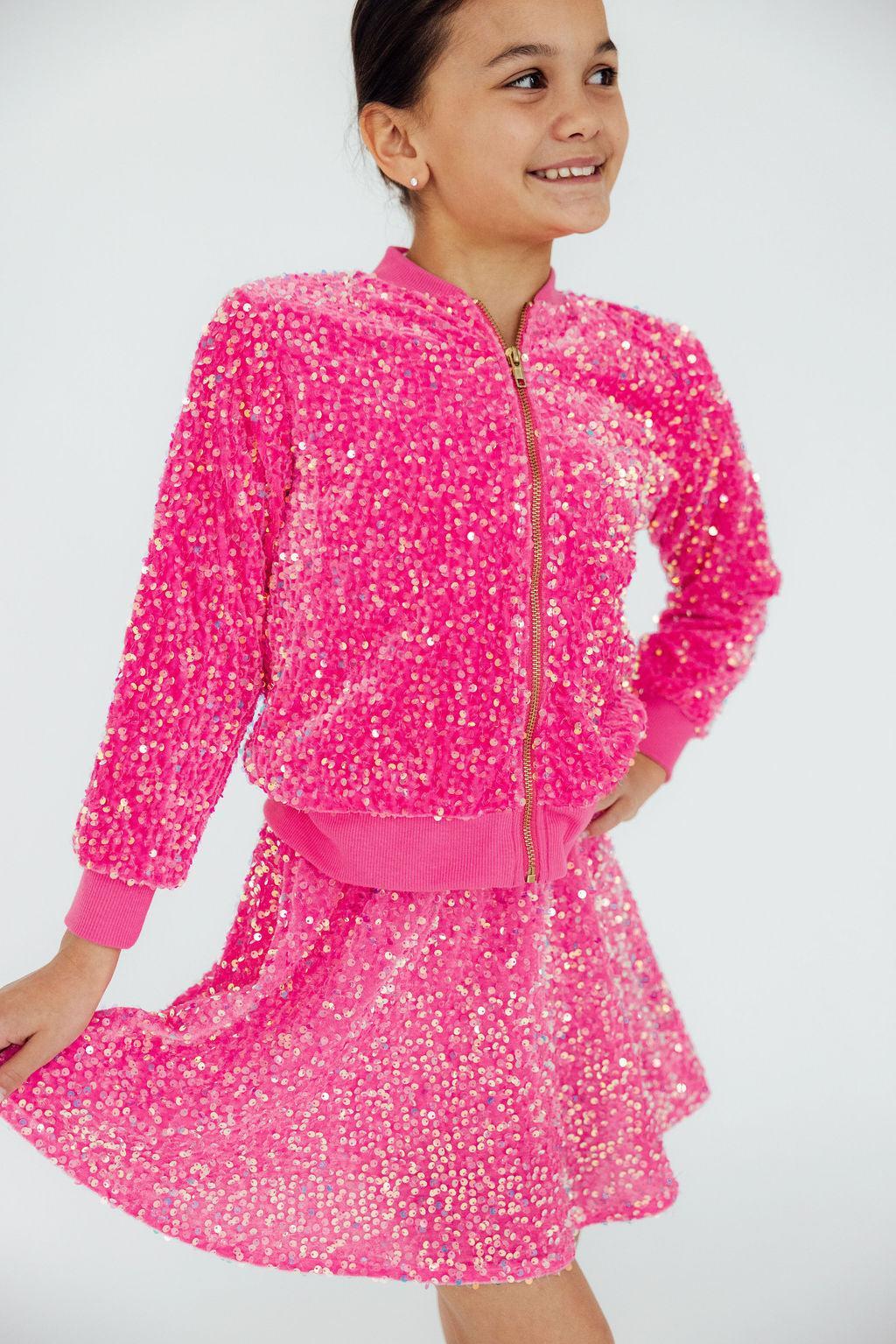 Pink Velvet Sequin Jacket - Image 4