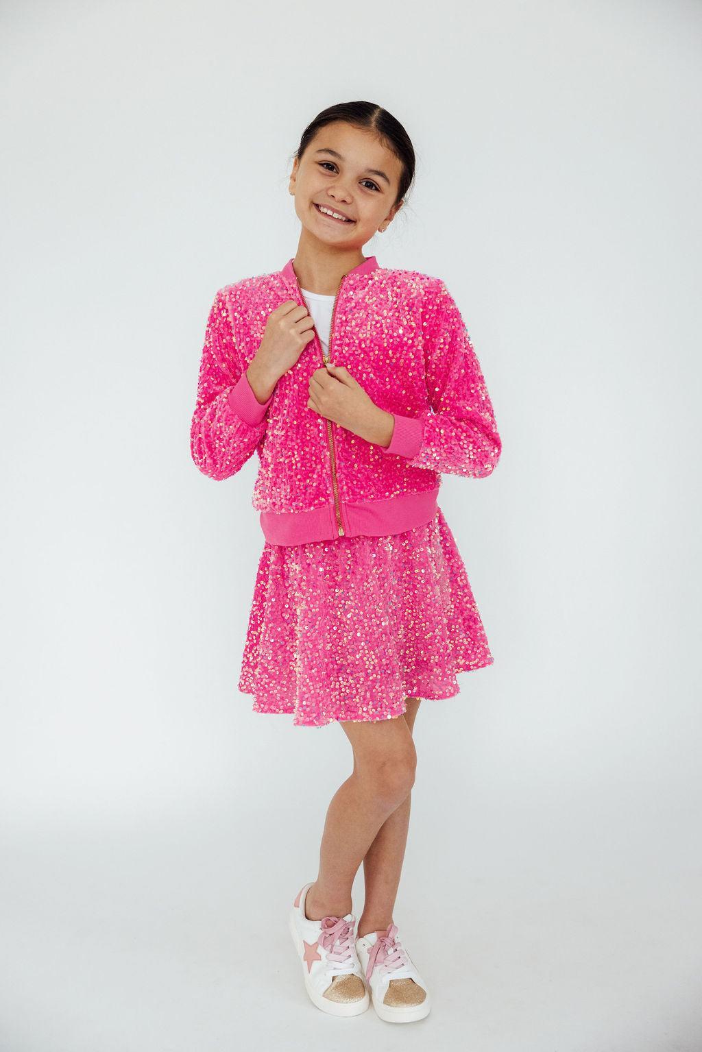 Pink Velvet Sequin Jacket - Image 5