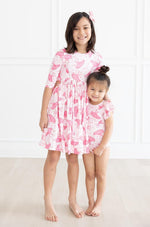 Pirouette 3/4 Sleeve Pocket Twirl Dress - Image 3