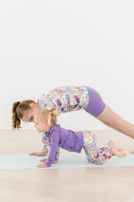 Playful Purple Active Shorty Shorts - Image 3