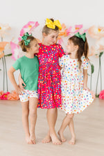 Polka Dot Party S/S Pocket Twirl Dress - Image 3