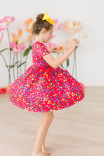 Polka Dot Party S/S Pocket Twirl Dress - Image 4