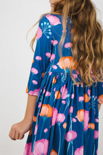 Poppies 3/4 Sleeve Pocket Twirl Dress - Image 3
