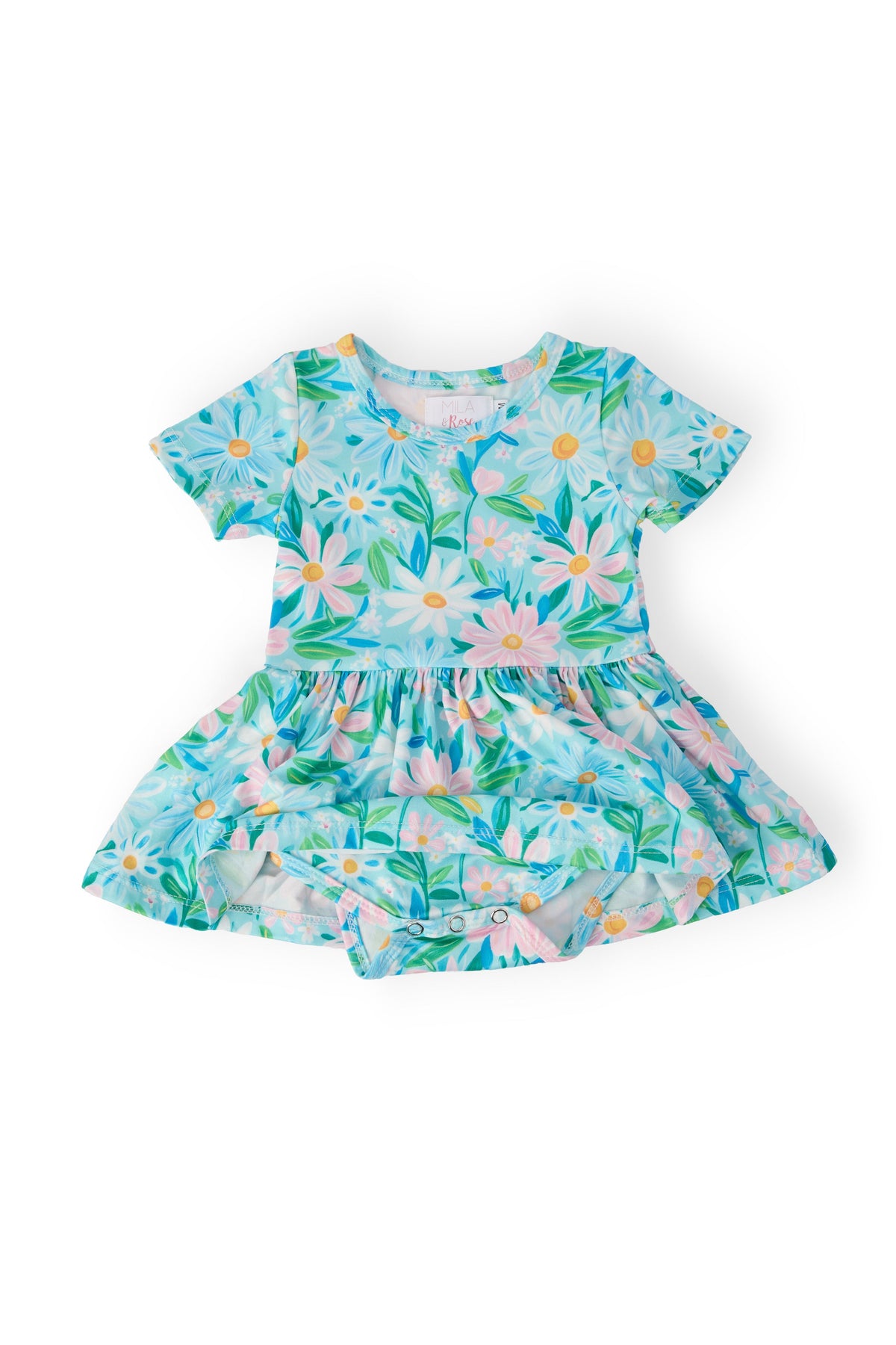 Preppy Daisies S/S Twirl Bodysuit - Image 2