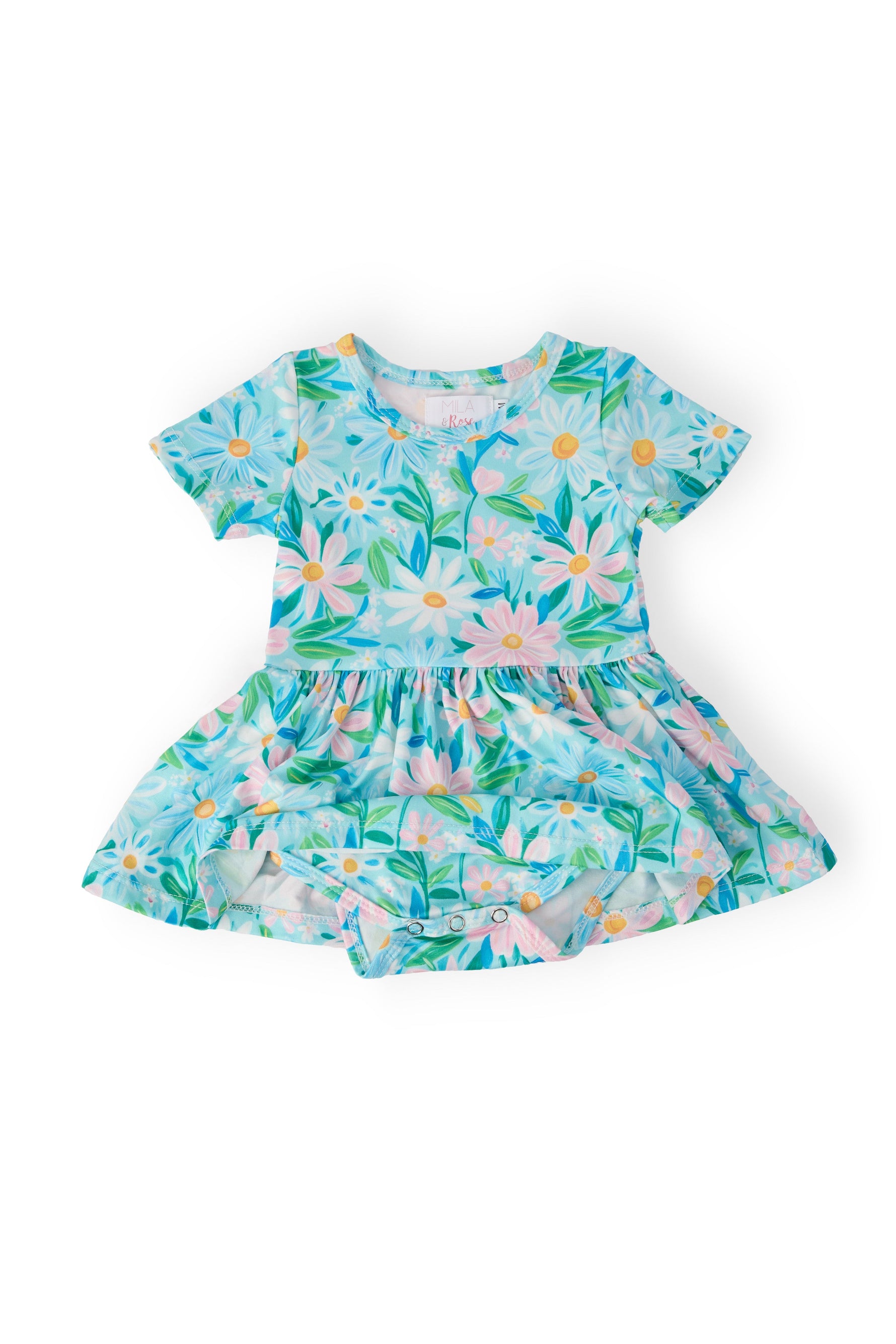 Preppy Daisies S/S Twirl Bodysuit - Image 2