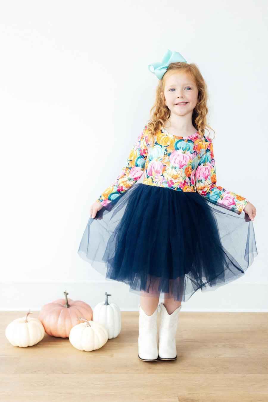 Preppy Patch L/S Tutu Dress