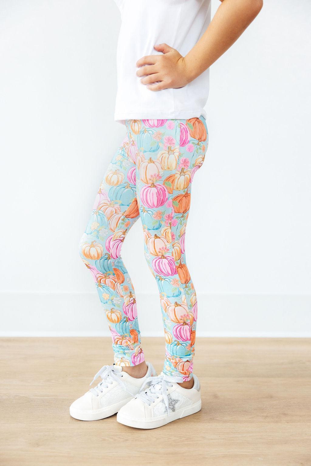 Preppy Pumpkins Leggings - Image 3