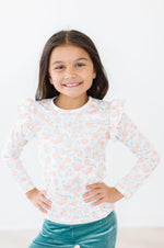 Pretty Pumpkins L/S Ruffle Tee - Image 5