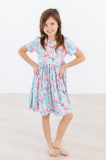 Pretty in Pink Flamingos S/S Pocket Twirl Dress - Image 3