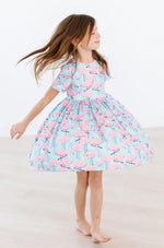 Pretty in Pink Flamingos S/S Pocket Twirl Dress - Image 8