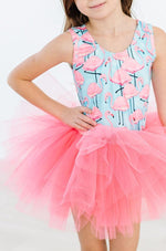 Pretty in Pink Flamingos Tank Tutu Leotard - Image 2