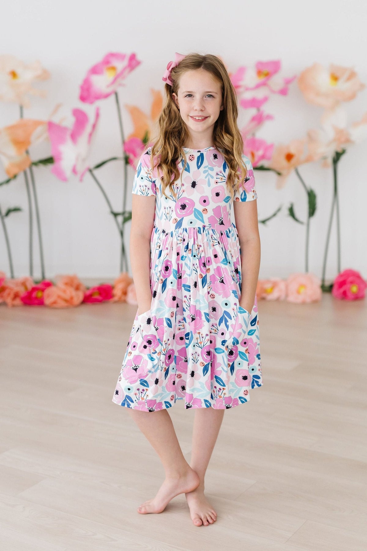 Pretty in Purple S/S Pocket Twirl Dress - Image 4