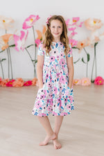 Pretty in Purple S/S Pocket Twirl Dress - Image 4