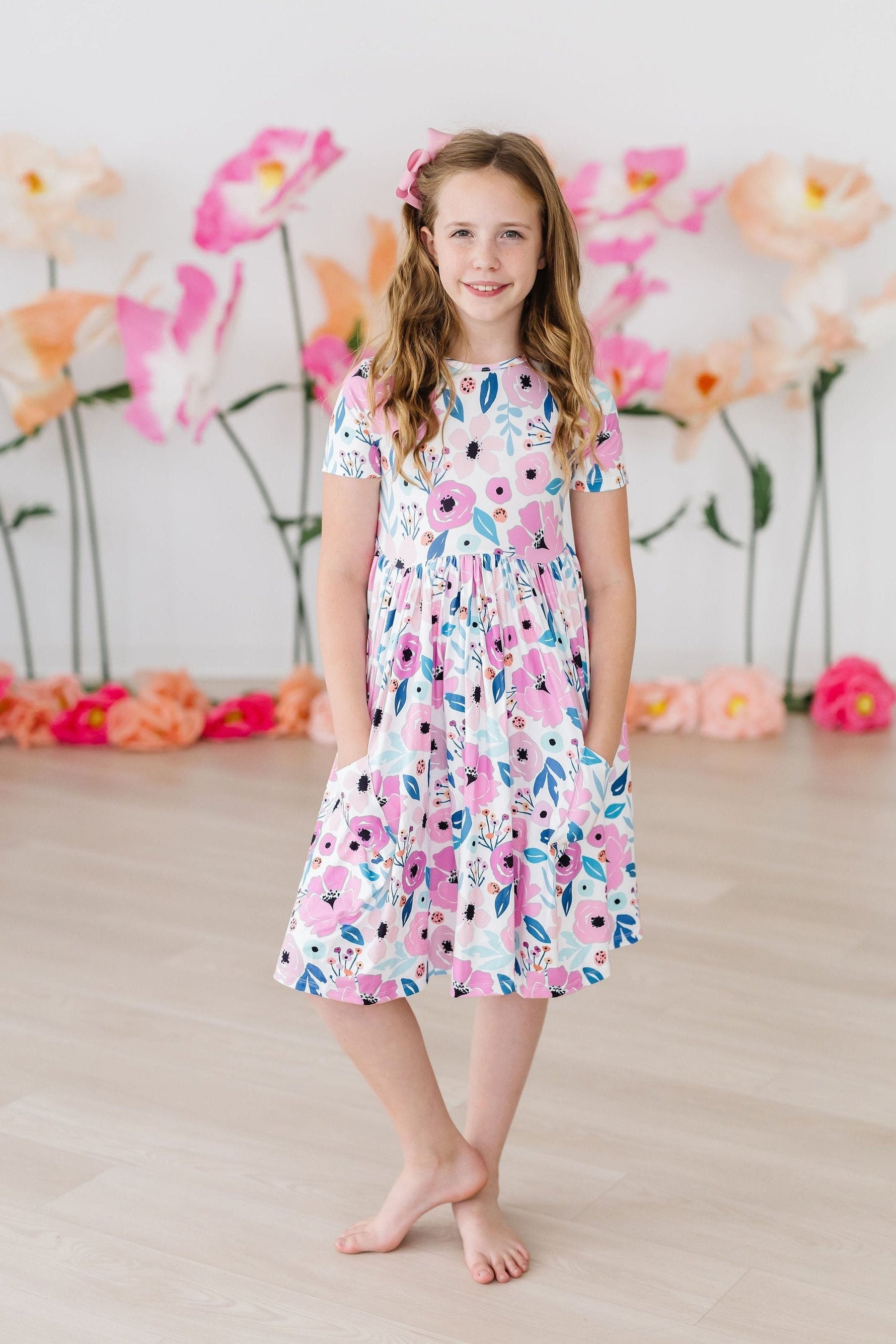 Pretty in Purple S/S Pocket Twirl Dress - Image 4