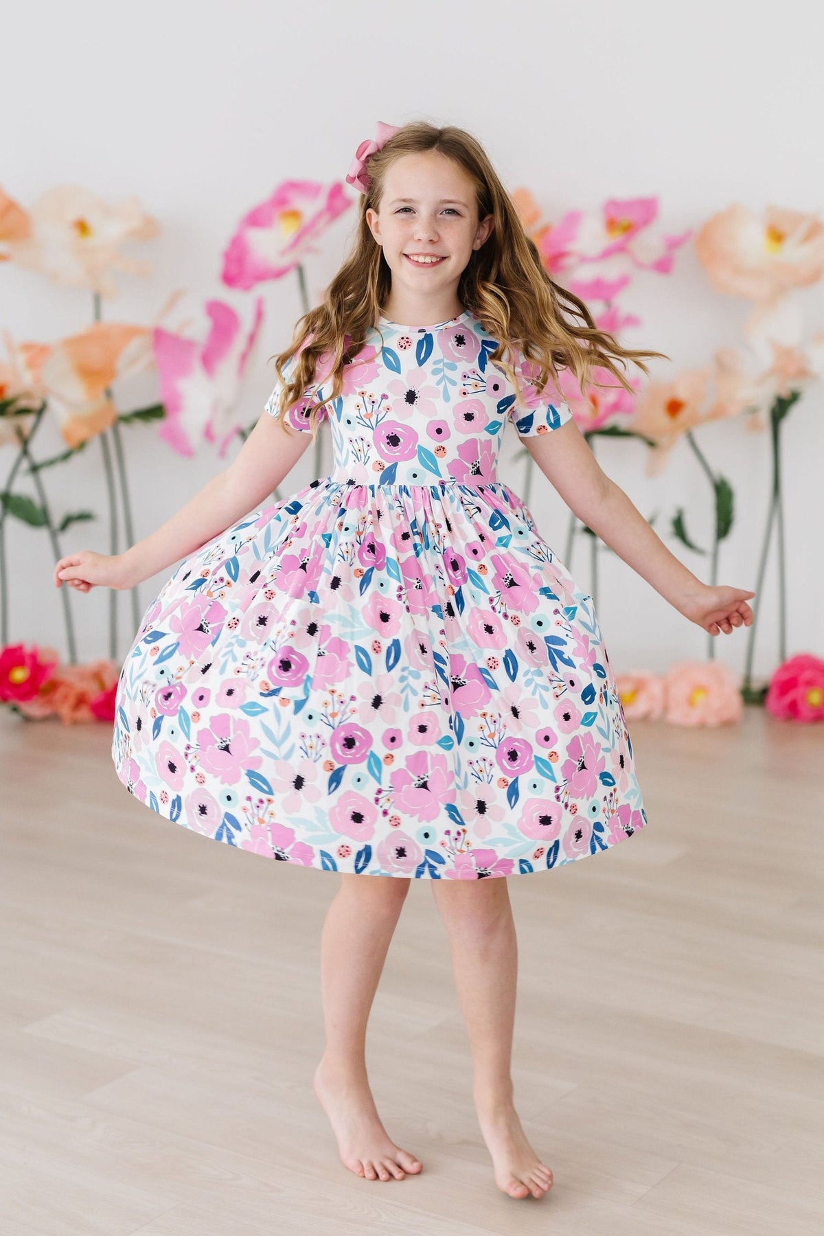 Pretty in Purple S/S Pocket Twirl Dress - Image 5