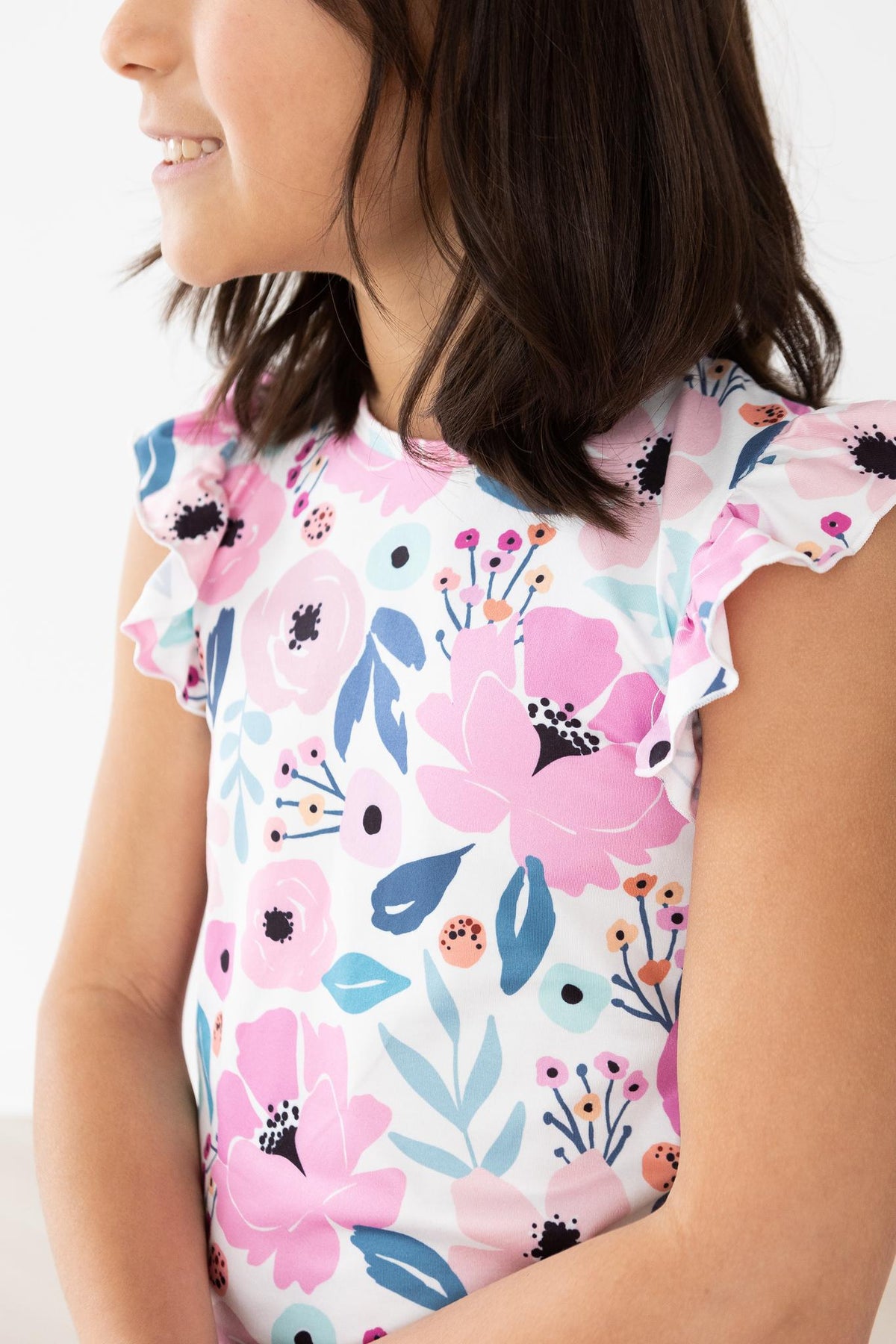 Pretty in Purple S/S Ruffle Tee - Image 3