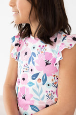 Pretty in Purple S/S Ruffle Tee - Image 3