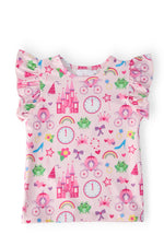 Princess & the Froggie S/S Ruffle Tee
