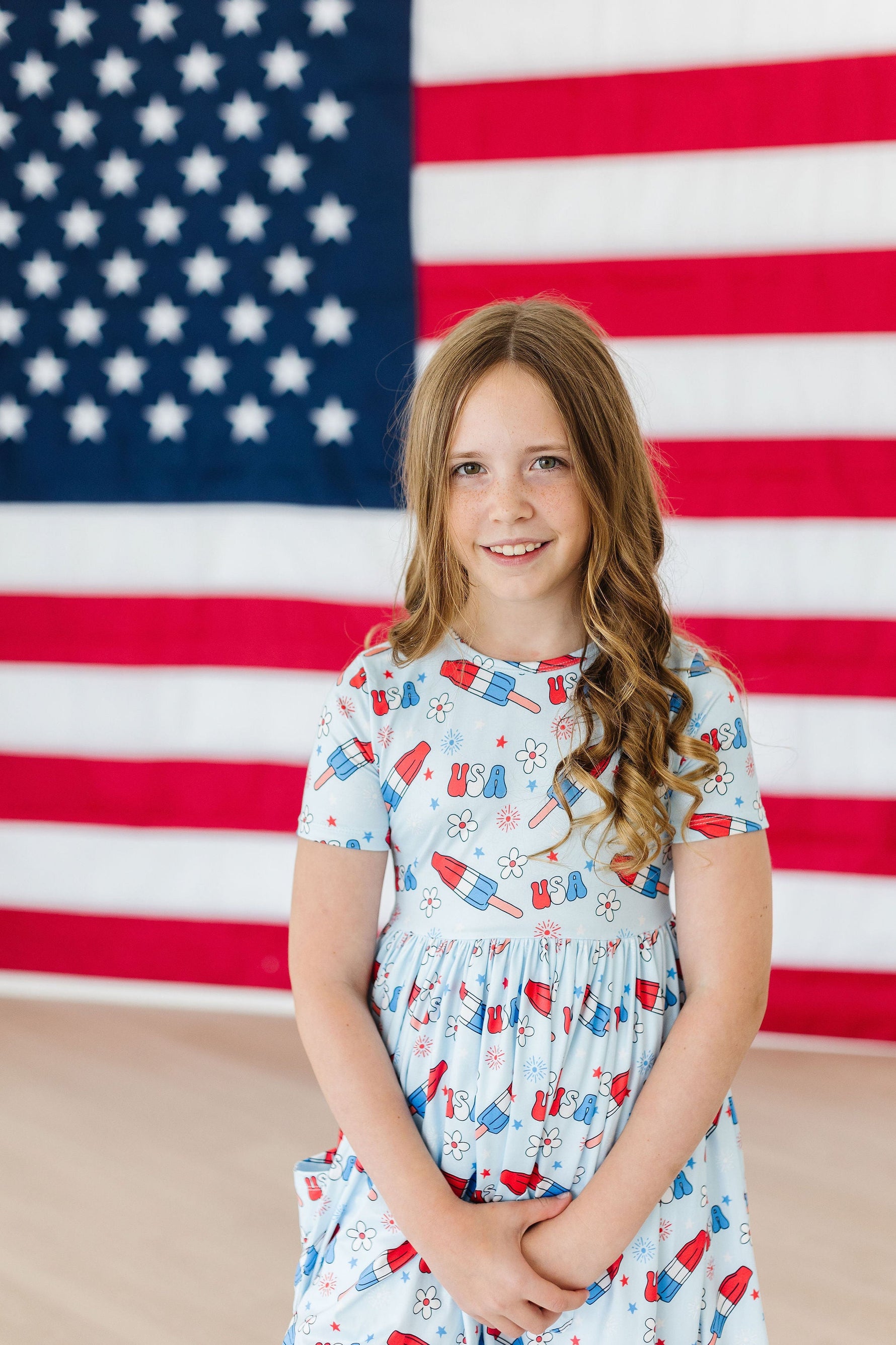 Proudly Patriotic S/S Pocket Twirl Dress - Image 2