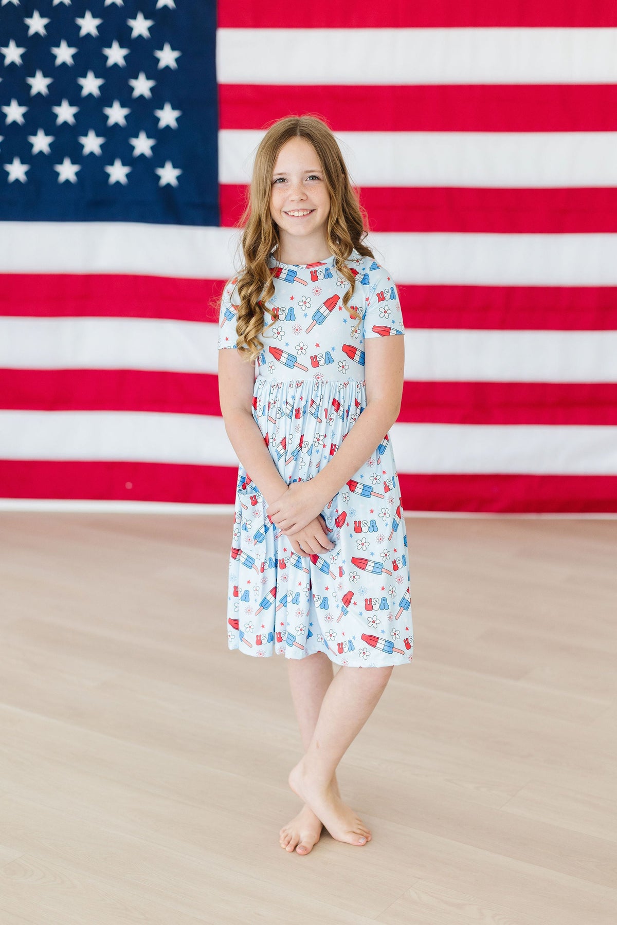 Proudly Patriotic S/S Pocket Twirl Dress - Image 6
