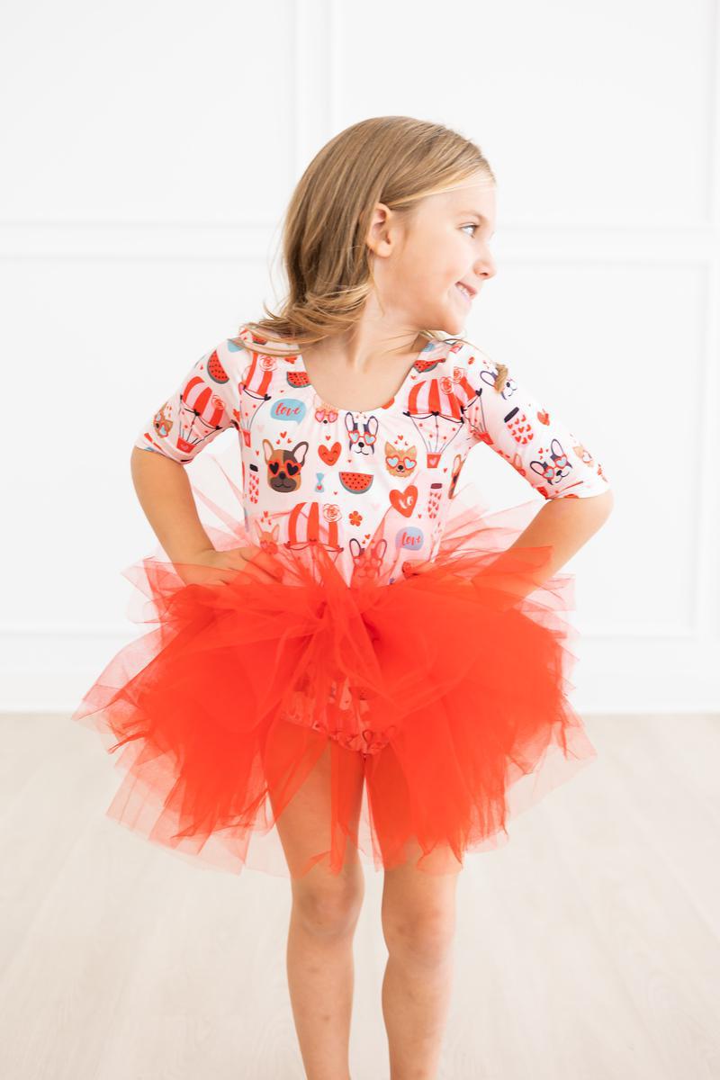 Puppy Love 3/4 Sleeve Tutu Leotard - Image 3