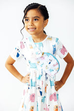 Puppy Pals S/S Pocket Twirl Dress - Image 2