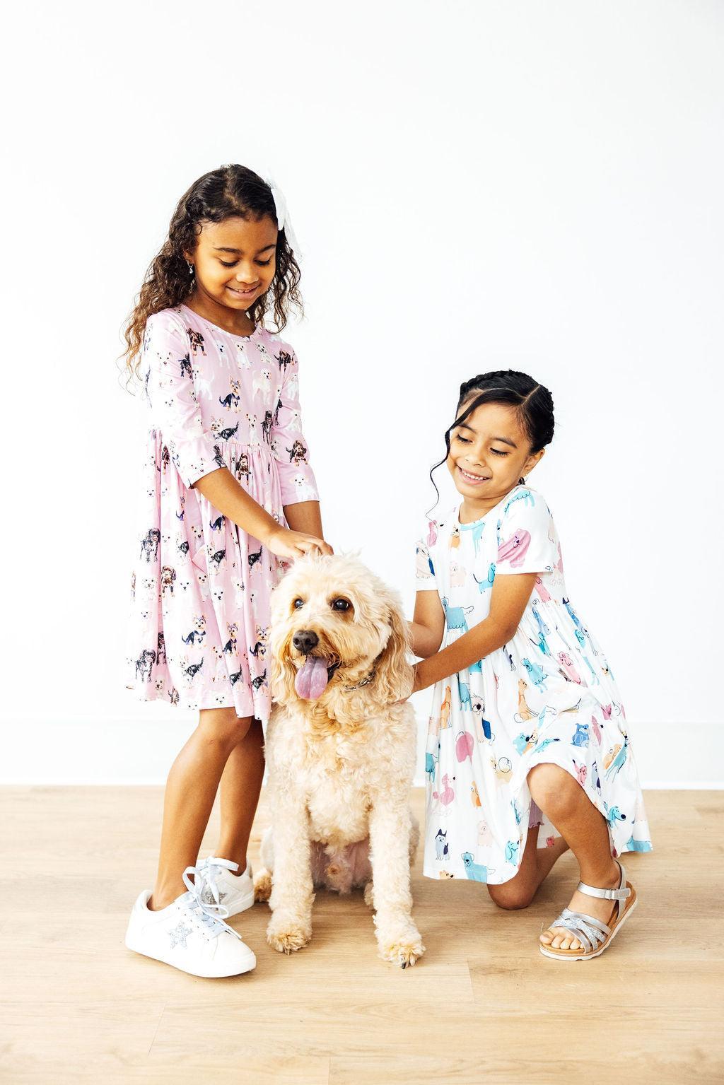 Puppy Pals S/S Pocket Twirl Dress - Image 3