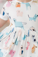 Puppy Pals S/S Pocket Twirl Dress - Image 4