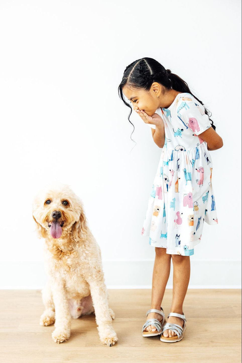 Puppy Pals S/S Pocket Twirl Dress - Image 5