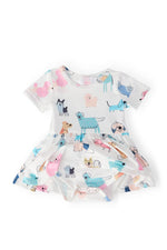 Puppy Pals S/S Twirl Bodysuit - Image 2