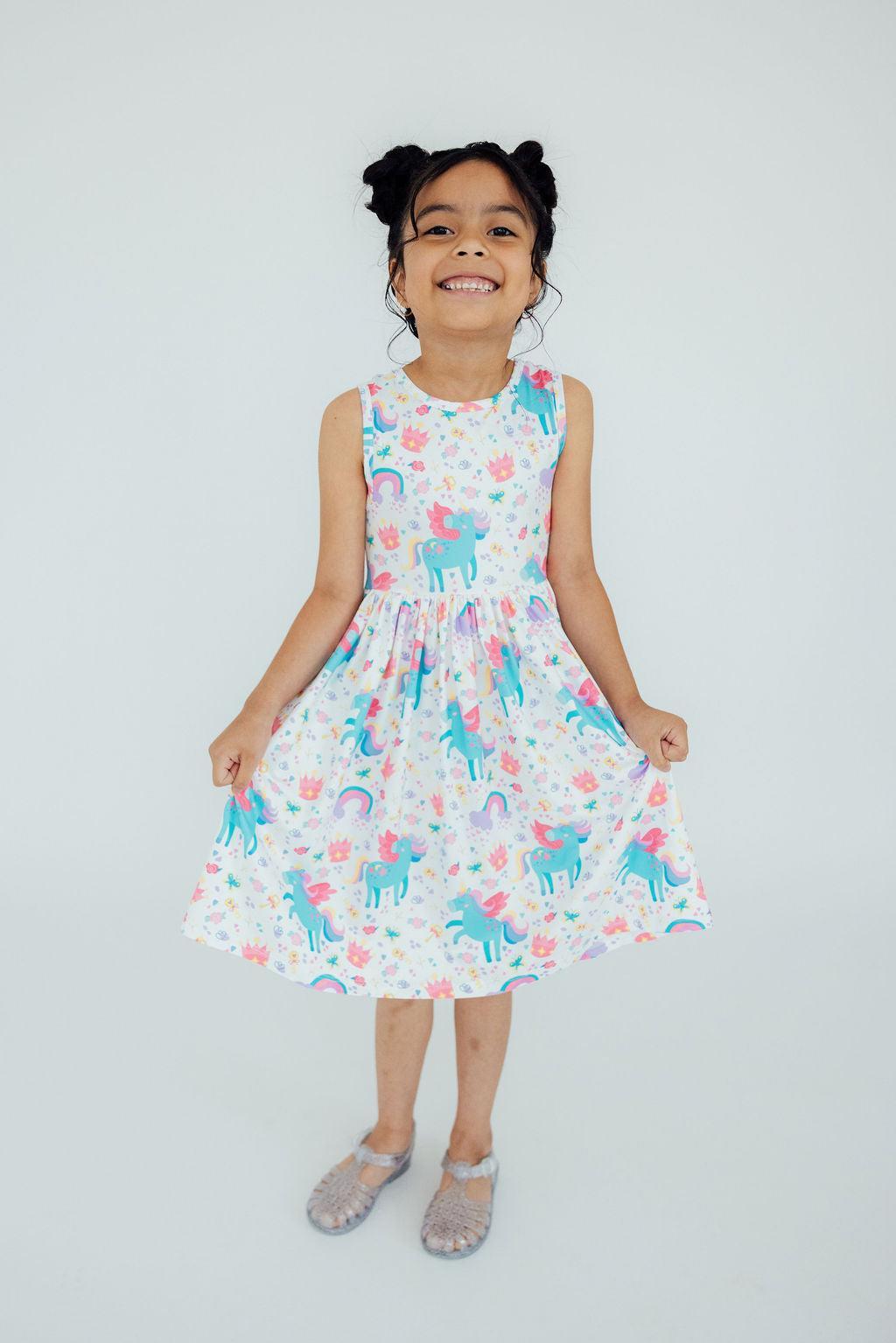 Rainbow Meadows Tank Twirl Dress - Image 2