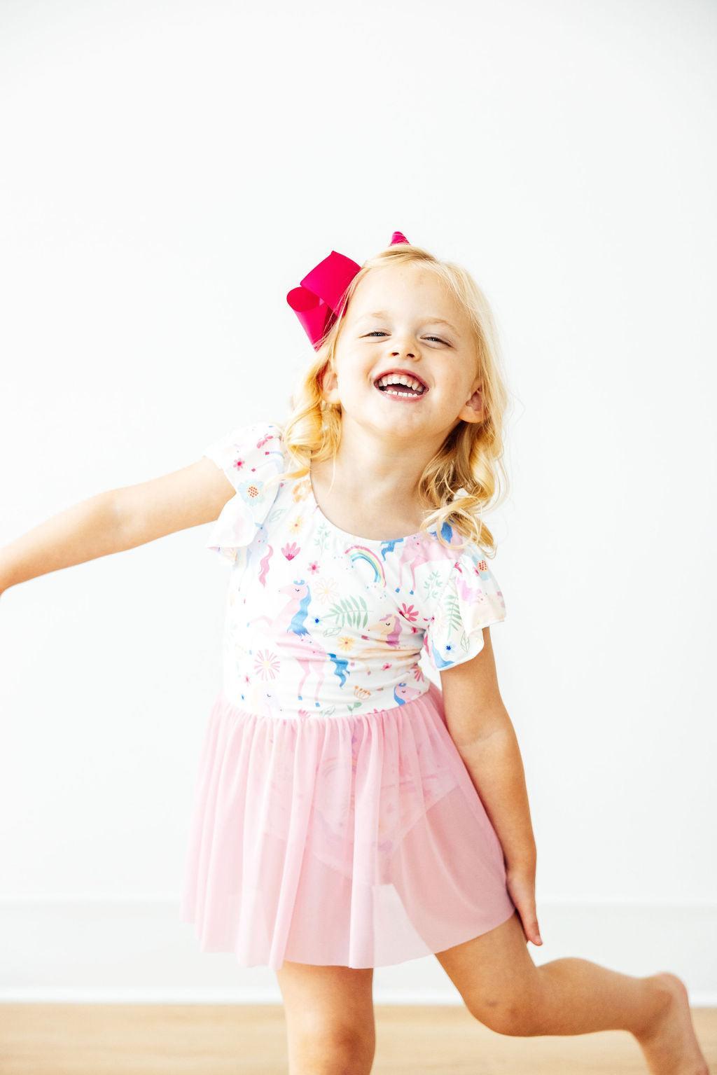 Rainbow Vibes S/S Twirl Leotard - Image 4