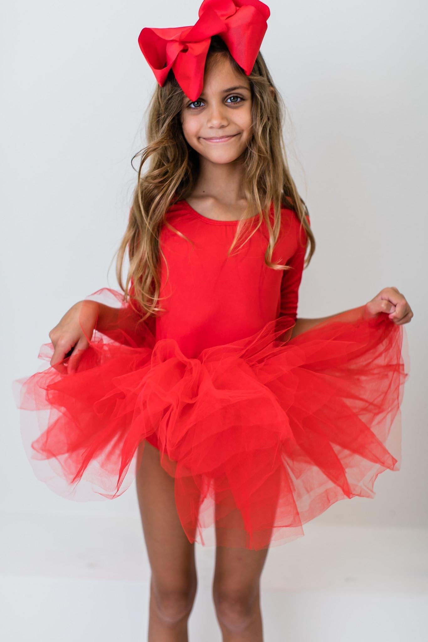 Red 3/4 Tutu Leotard - Image 4