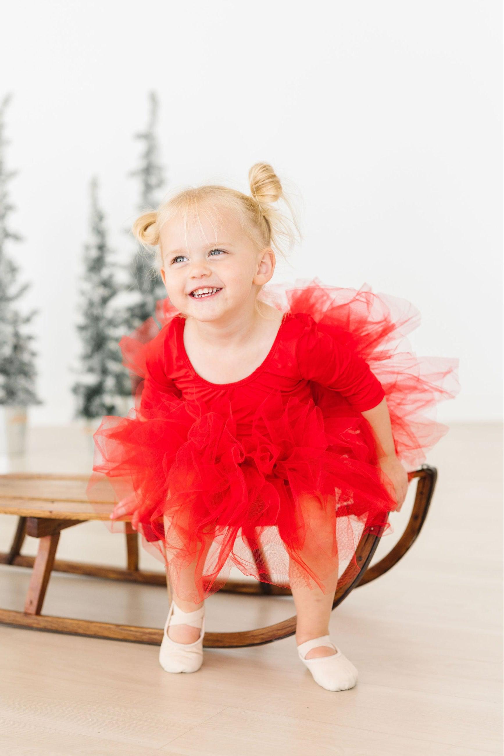 Red 3/4 Tutu Leotard - Image 5