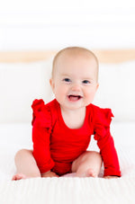 Red L/S Flutter Bodysuit - Image 2