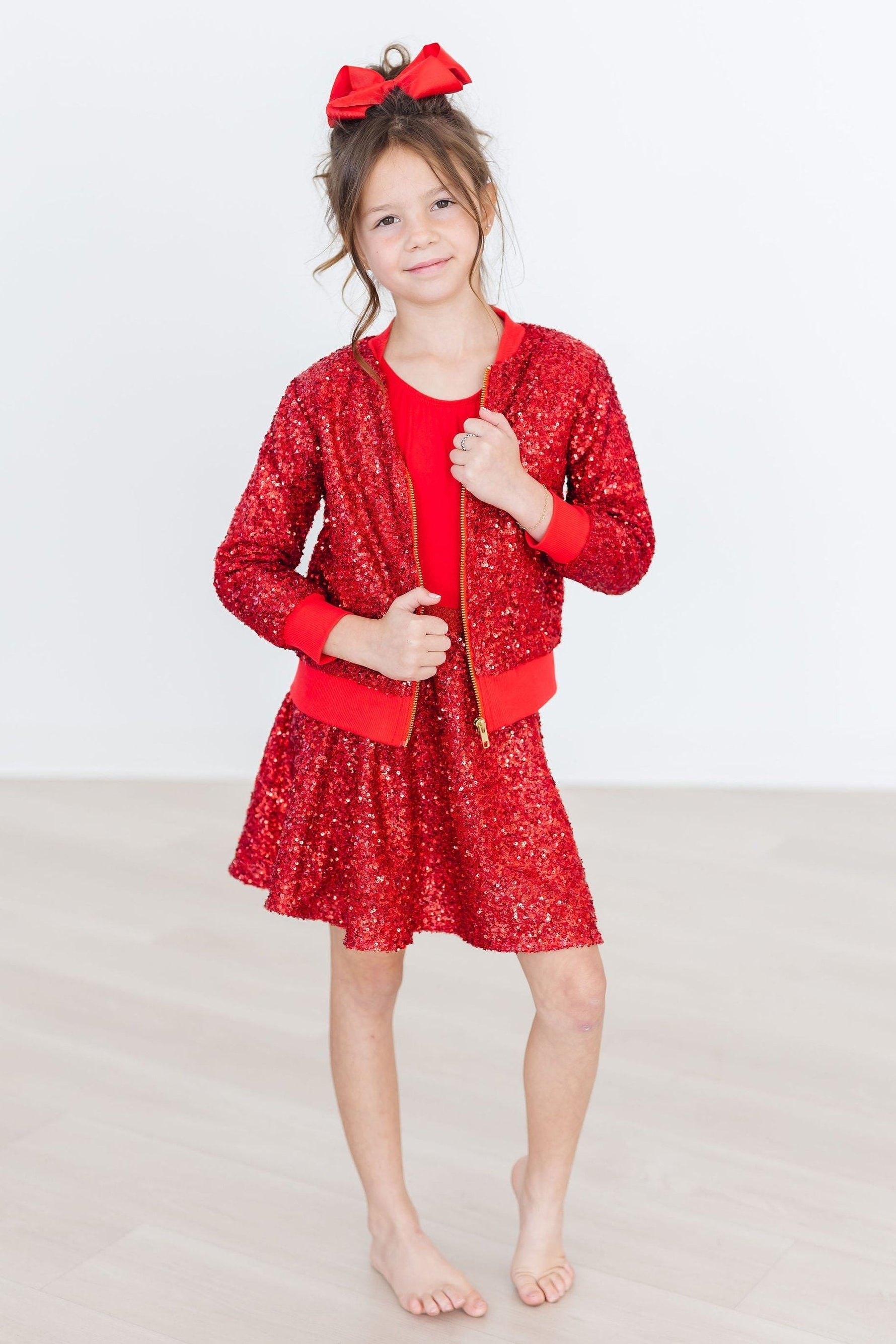 Red Sequin Twirl Skort - Image 4
