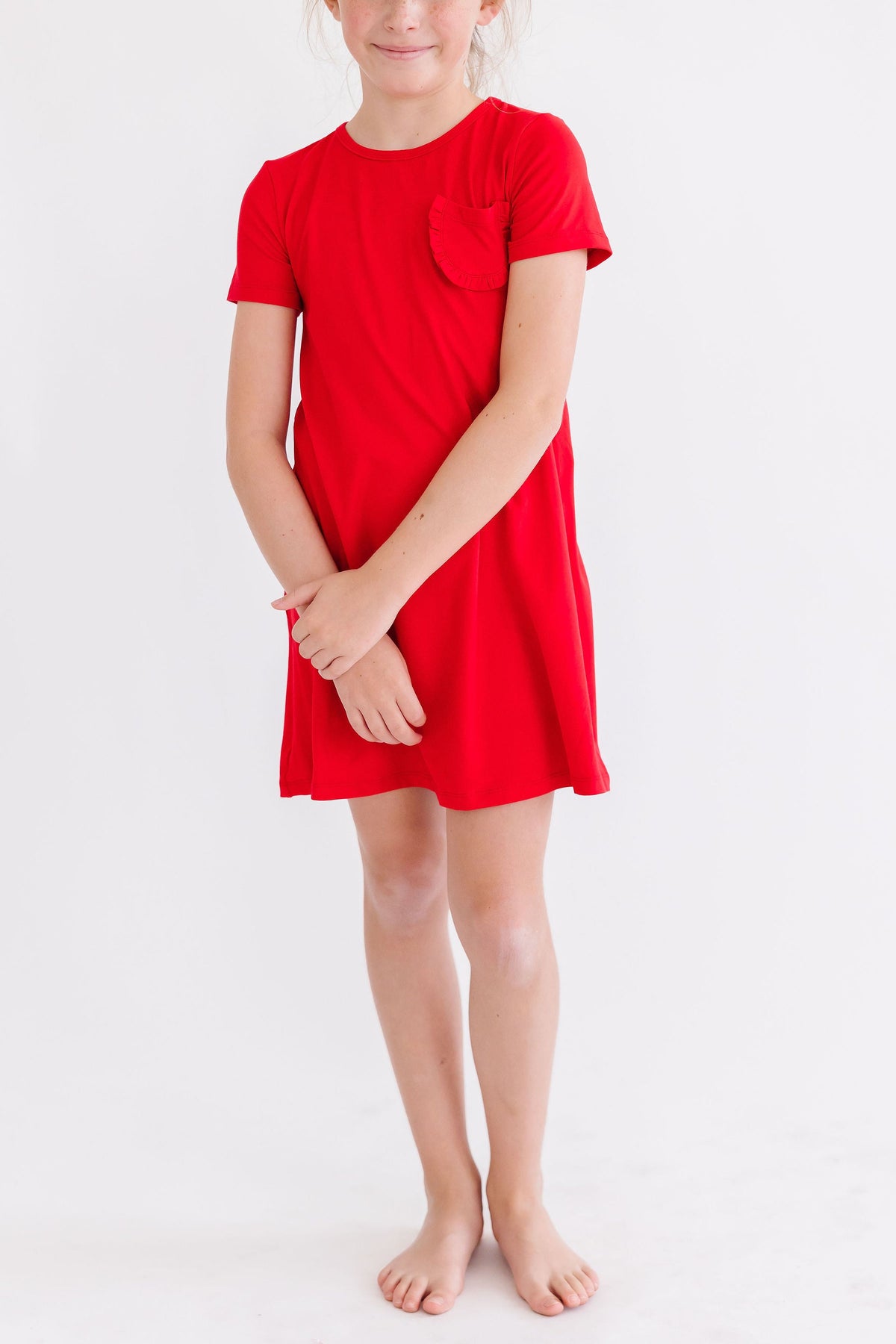 Red T-Shirt Dress - Image 3