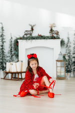 Red Velvet Sequin Jacket - Image 7