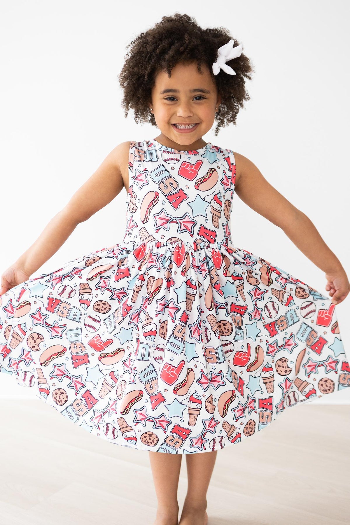 Red, White & BBQ Tank Twirl Dress - Image 2