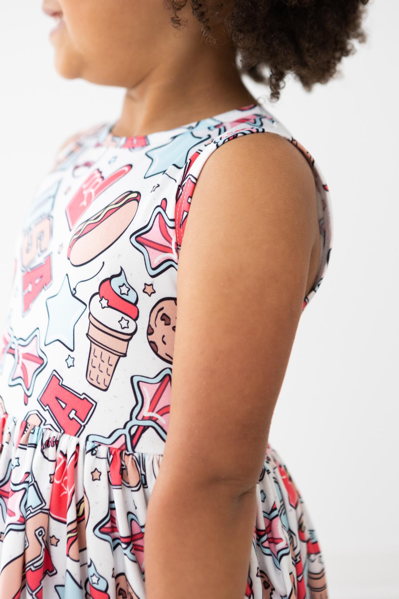 Red, White & BBQ Tank Twirl Dress - Image 3