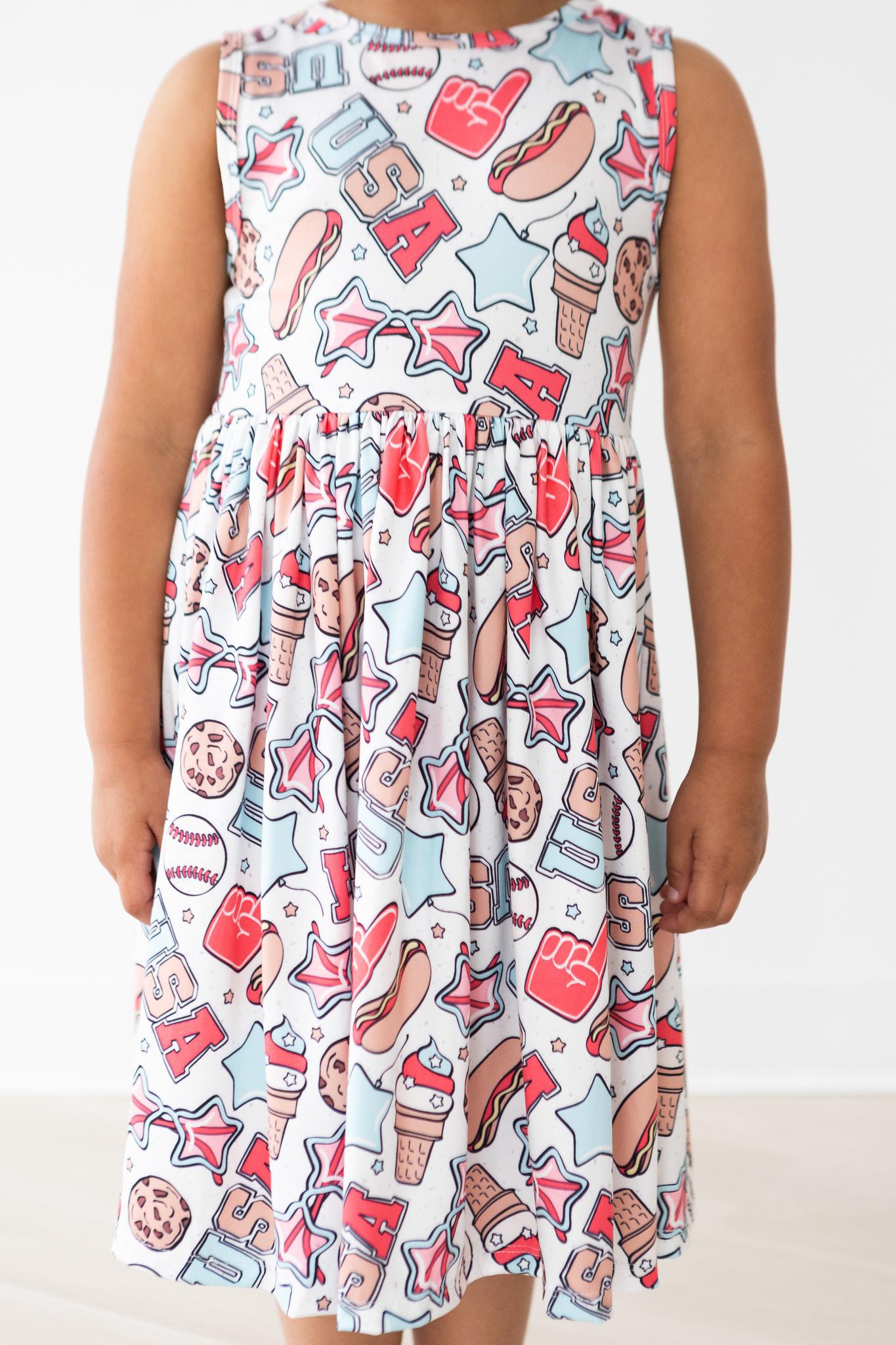 Red, White & BBQ Tank Twirl Dress - Image 4