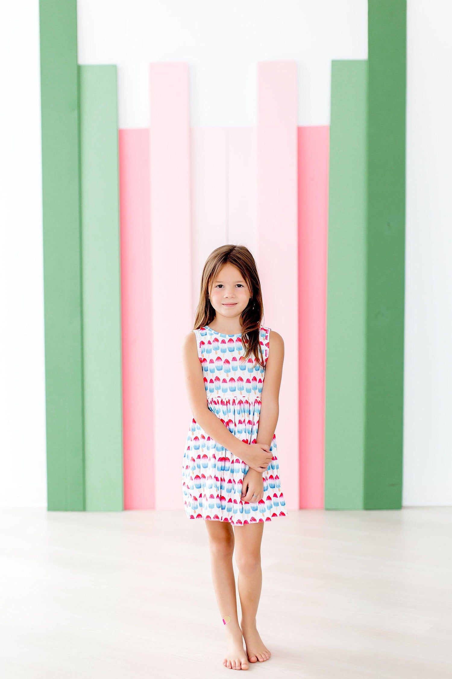 Red, White & Cute Tank Twirl Dress - Image 3