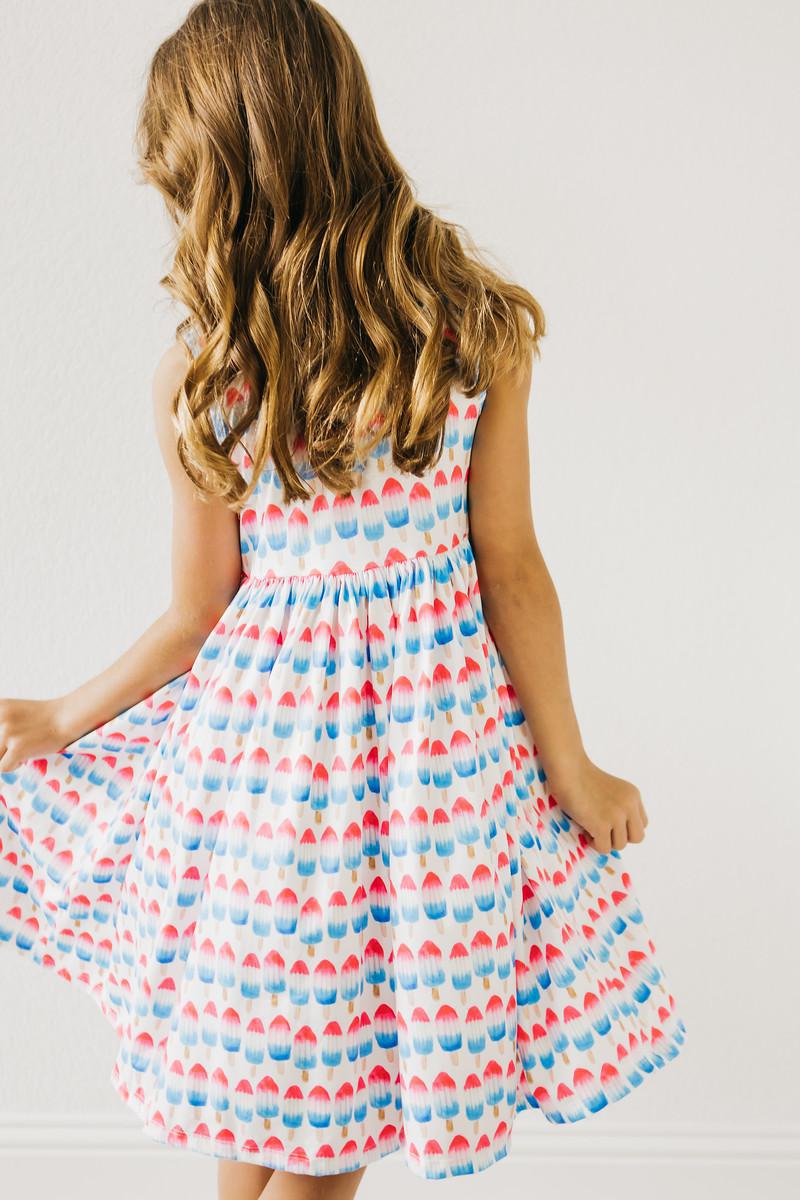 Red, White & Cute Tank Twirl Dress - Image 6