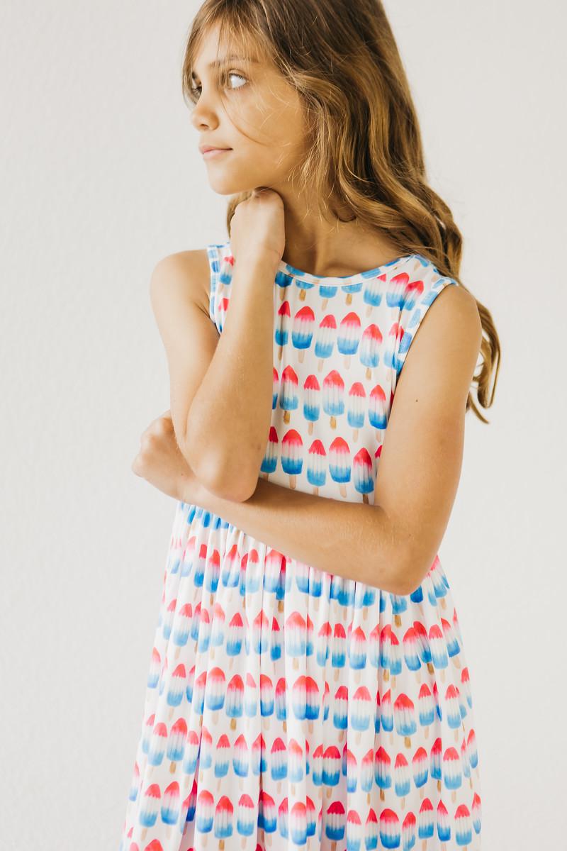 Red, White & Cute Tank Twirl Dress - Image 7