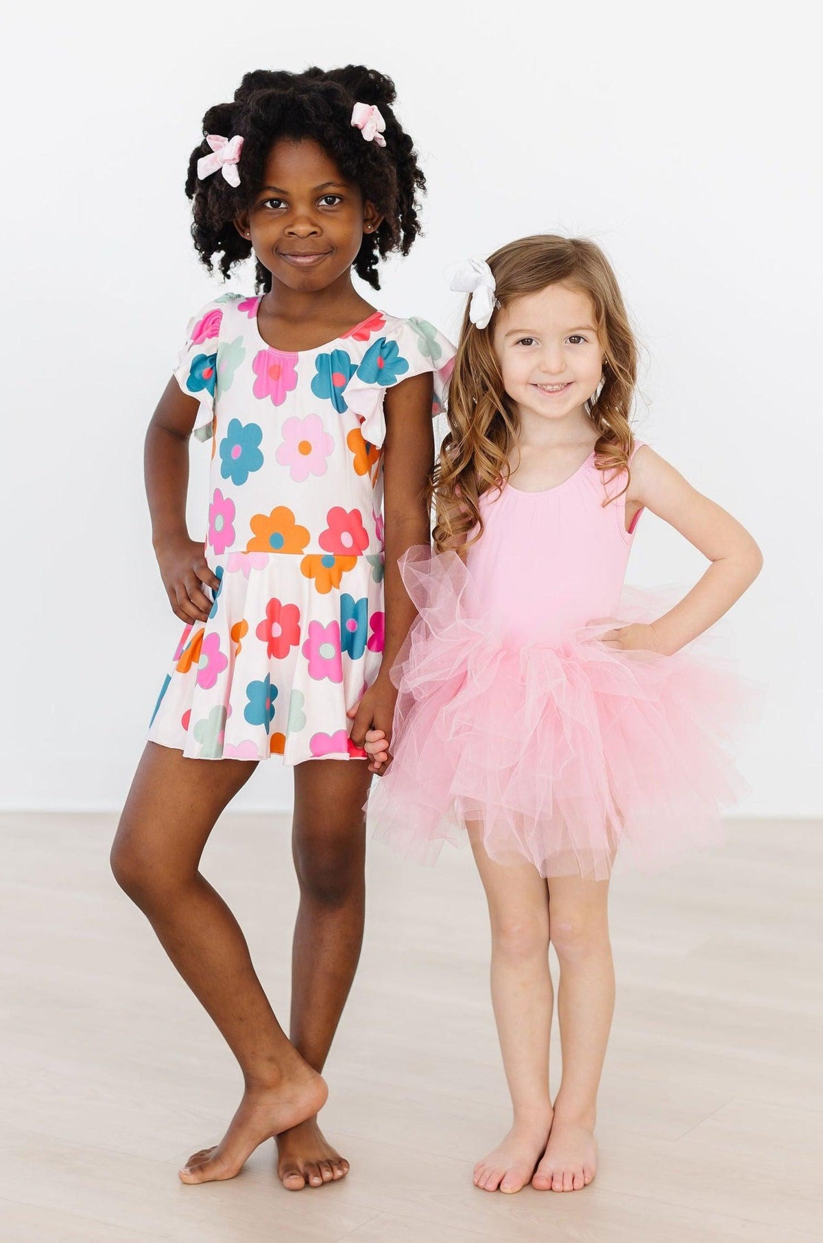Retro Floral S/S Twirl Leotard - Image 2