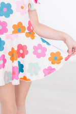 Retro Floral S/S Twirl Leotard - Image 3
