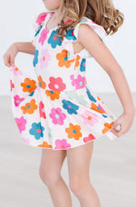 Retro Floral S/S Twirl Leotard - Image 6