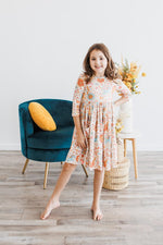 Retro Unicorns 3/4 Sleeve Pocket Twirl Dress - Image 5