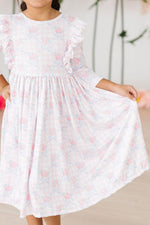 Ribbons & Roses 3/4 Sleeve Ruffle Twirl Dress - Image 5