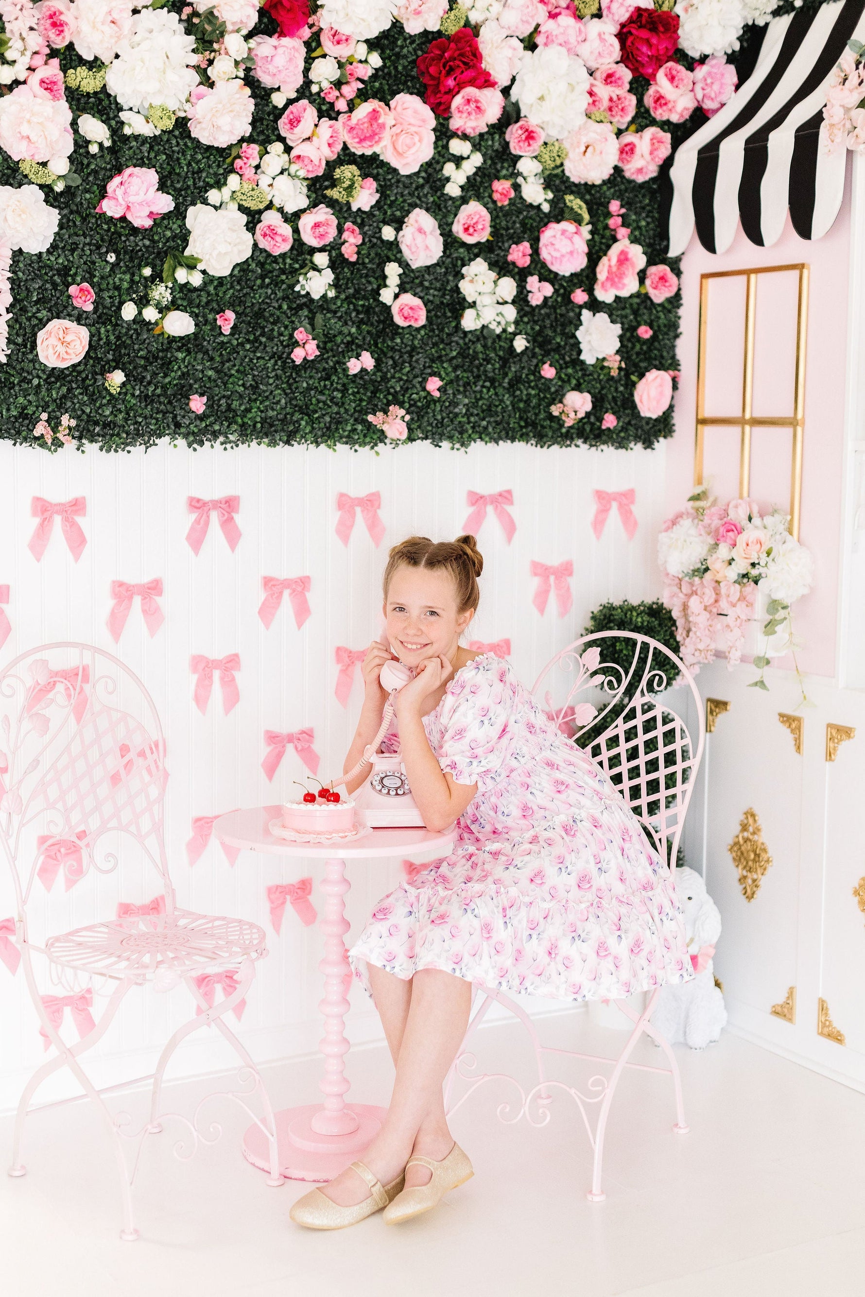 Rose Garden Smocked Ruffle Dress - Image 2